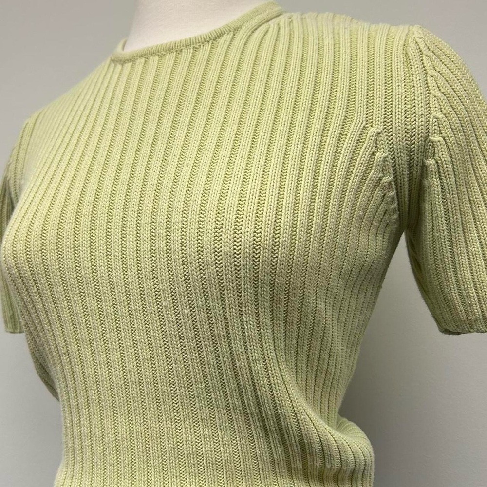 Ribbed short sleeve crewneck - Picture 3 of 6